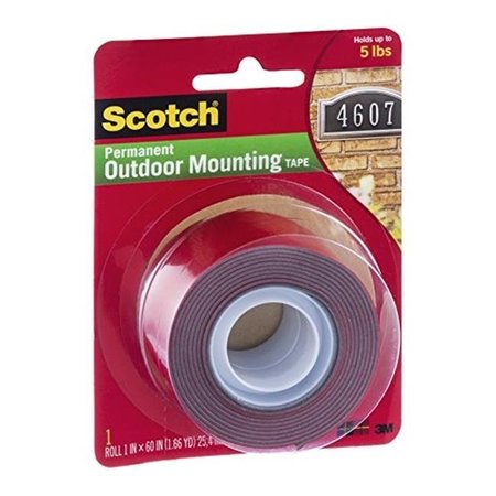 Scotch permanent deals outdoor mounting tape